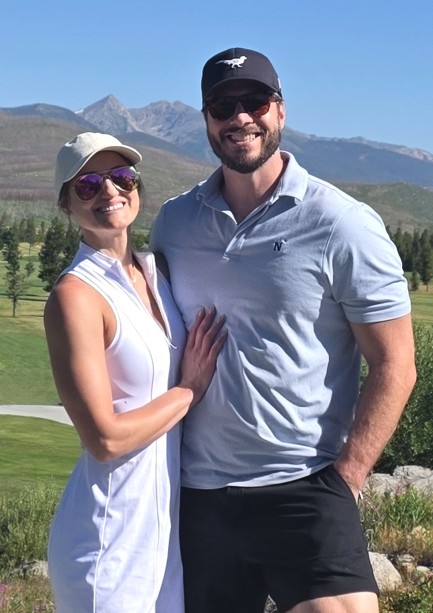 Bill and his fiancée Leisa outdoors in the Colorado mountains
